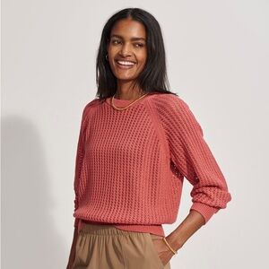 Varley clay open knit sweater size small